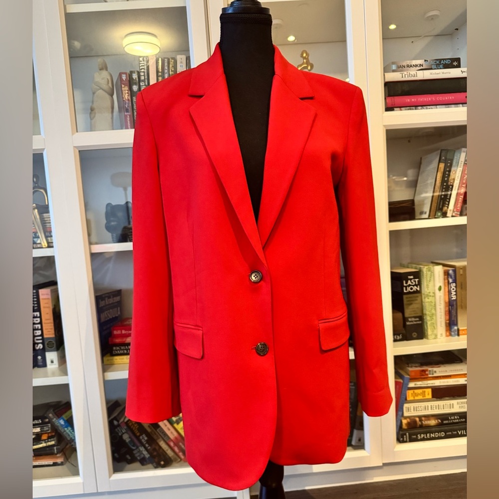 Theory Two Button Admiral Crepe Blazer